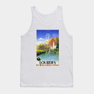 Lourdes France Vintage Poster 1939 Tank Top